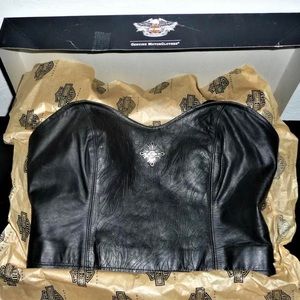 Harley Davidson Leather Bustier